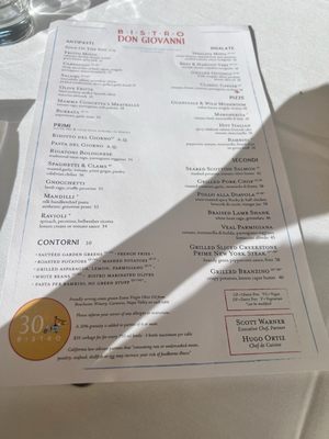 Menu photo 3 Bistro Don Giovanni Napa, CA
