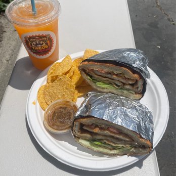 Tacos el Mocho - a sandwich and chips on a plate - Tacos Near Me - Hayward, California Tacos el Mocho - a sandwich and chips on a plate - Tacos Near Me - Hayward, California