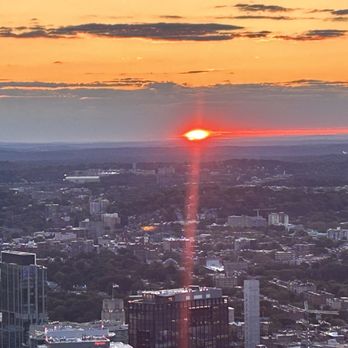 View Boston - Sunset view of the Boston skyline - Observatories Near Me - Boston, Massachusetts