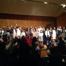 Naira Shahsouvarian - Naira's students after her annual piano recital at Fresno State