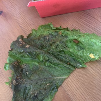 Chick-fil-A - Old moldy lettuce - Fast Food Near Me - Westminster, California Chick-fil-A - Old moldy lettuce - Fast Food Near Me - Westminster, California