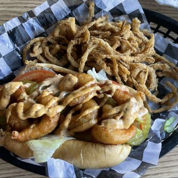 Riverside Cafe - Shrimp po-boy - Coffee & Tea Near Me - Medicine Park, Oklahoma Riverside Cafe - Shrimp po-boy - Coffee & Tea Near Me - Medicine Park, Oklahoma