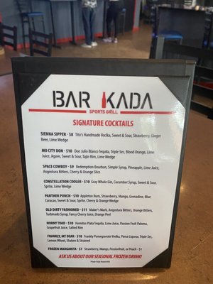 Menu photo 3 Bar Kada Missouri City, TX Menu photo 3 Bar Kada Missouri City, TX