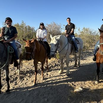 Ponderosa Stables - At the first safety check my 3 grandchildren - Horseback Riding Near Me - Phoenix, Arizona
