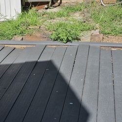 Bearded Decks and Outdoor Living Spaces - 4 yrs after. The covered is really wavy. They said they would be back to fix.  Never came showed up.