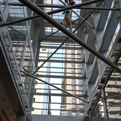 The Concourse at Comcast Center - Holy cow. What are they doing up there?
