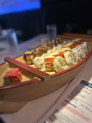 Fat Salmon Sushi by null