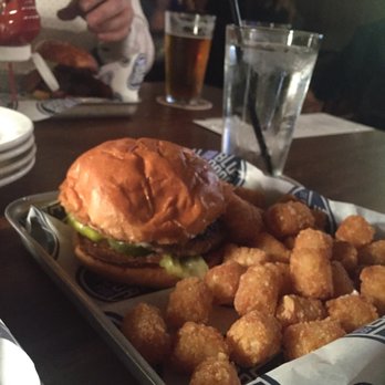 Blue Door Pub Longfellow - The Classic with Tater Tots - Burgers Near Me - Minneapolis, Minnesota