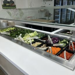 Salad bar - Glove up and start here Salad bar - Glove up and start here