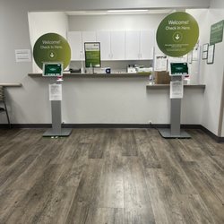 Quest Diagnostics - Self check and it's very automatic. My appointment is at 1240 pm