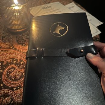 Doberman Drawing Room - Leather bound cocktail menu - Lounges Near Me - Las Vegas, Nevada Doberman Drawing Room - Leather bound cocktail menu - Lounges Near Me - Las Vegas, Nevada