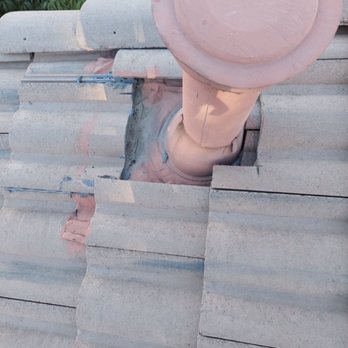Landeros Roofing Solutions - Before roof had tiles the wrong way causing water build up - Roofing Near Me - Tracy, California