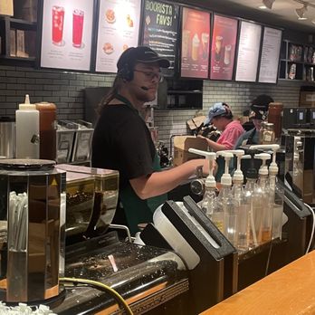 Starbucks - Employee working drive thru window who can't provide customer service - Coffee & Tea Near Me - Columbus, Georgia