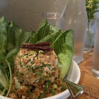Bida Manda - Crispy Rice Lettuce Wrap Dinner - Laotian Near Me - Raleigh, North Carolina