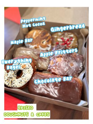 Raised Doughnuts and Cakes by null