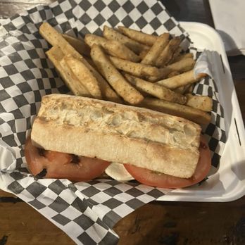 Brickyard Hollow Brewing - Caprese sandwich and fries - Pizza Near Me - Augusta, Maine