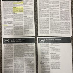 Vyve Broadband - Sneaky One-Sided Billing Policy they don't include on monthly billing statement, but have it hidden/all caps ready to get you!