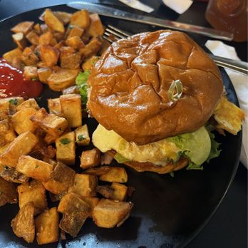 Root & Press - Porketta Stacker breakfast sandwich !! - Cafes Near Me - Worcester, Massachusetts