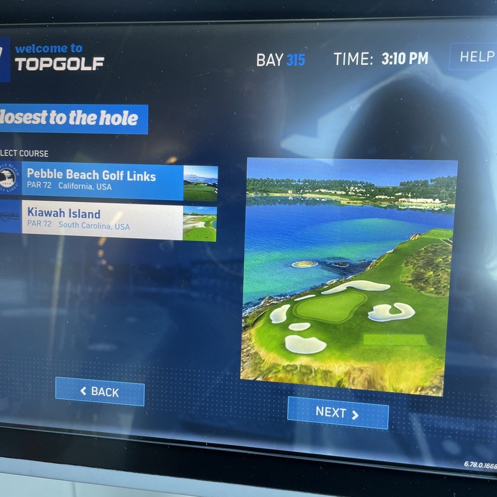 Topgolf - Play display board - Golf Near Me - Chesterfield, Missouri