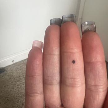 Pink Nails  - Pointer finger is the one that broke the next day with my real nail underneath - Nail Salons Near Me - Los Angeles, California
