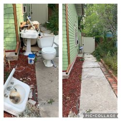 Cowboy Junk Removal - A quick before and after for a customer we were able to fit in at the end of the day
