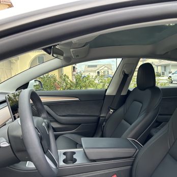 Mobile Computer Cut Window Tinting - Inside view with 35% tinting - Car Window Tinting Near Me