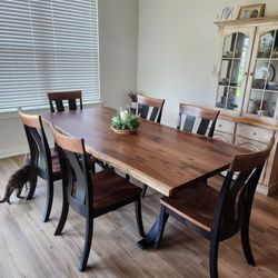 Countrywood Accents - Our new dining room table and chairs.