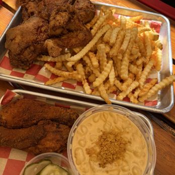 BirdHouse - Half Chicken with xtra order of leg, Mac n Cheese, and Seasoned Fries - Chicken Shop Near Me - Page, Arizona