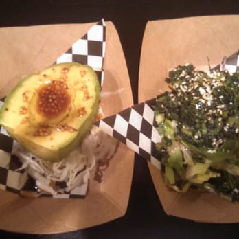 Aburaya - Avocado salad and kale salad - Izakaya Near Me - Oakland, California