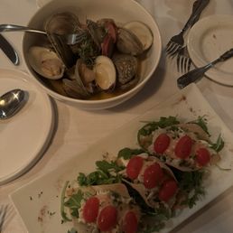 Crab Tacos, Steamed Clams Crab Tacos, Steamed Clams
