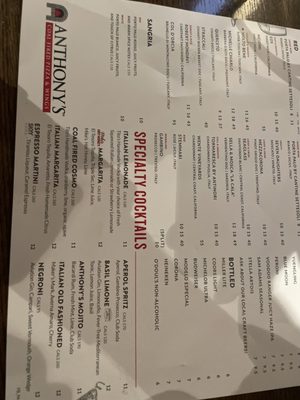 Menu photo 1 Anthony's Coal Fired Pizza & Wings Monroeville, PA