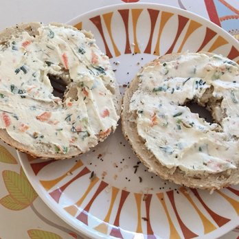 Wise Sons - Veggie cream cheese on an everything bagel...Yeee-ow good! - Breakfast & Brunch Near Me - Oakland, California Wise Sons - Veggie cream cheese on an everything bagel...Yeee-ow good! - Breakfast & Brunch Near Me - Oakland, California