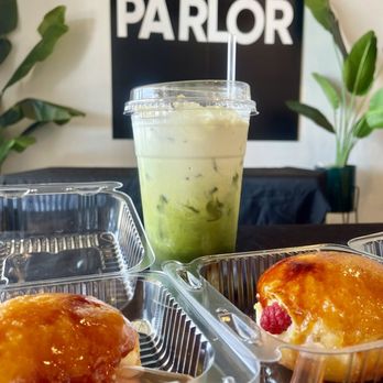 Donut Parlor - Green thai tea & Hennessey crème brulee donuts - Donuts Near Me - Tempe, Arizona