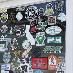Dick's Place - Stickers for days.