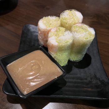 Pho Dai Viet Restaurant - Shrimp spring rolls and peanut dipping sauce. - Vietnamese Near Me - Atlanta, Georgia Pho Dai Viet Restaurant - Shrimp spring rolls and peanut dipping sauce. - Vietnamese Near Me - Atlanta, Georgia