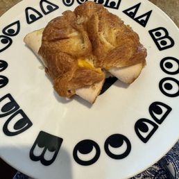 Turkey, cheddar and apples on a croissant Turkey, cheddar and apples on a croissant