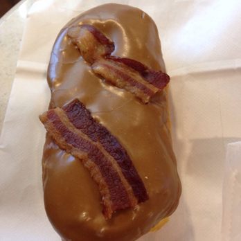 Voodoo Doughnut - Bacon maple...as if you couldn't tell from the glaze. - Donuts Near Me - Denver, Colorado Voodoo Doughnut - Bacon maple...as if you couldn't tell from the glaze. - Donuts Near Me - Denver, Colorado