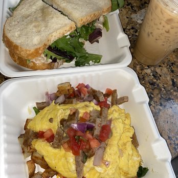 Mary Lane Cafe - BLTuna ($12.99), Breakfast Bowl ($11.99), and Guittard White Satin Latte ($5.75) - Breakfast & Brunch Near Me - San Gabriel, California Mary Lane Cafe - BLTuna ($12.99), Breakfast Bowl ($11.99), and Guittard White Satin Latte ($5.75) - Breakfast & Brunch Near Me - San Gabriel, California