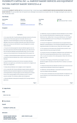 Harvest Bakery Service Inc