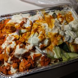 Shah's Halal Food - Chicken over rice platter