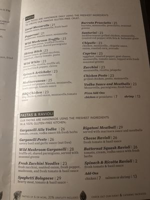 Menu photo 1 WILD New York, NY Menu photo 1 WILD New York, NY