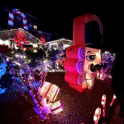 Candy Cane House - The outside of the house