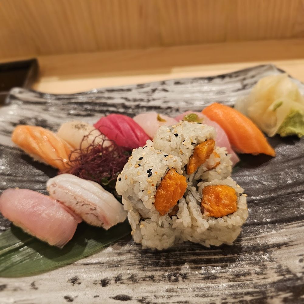Atto Sushi - Hachi- 8 pieces + 1 roll. $30 lunch. Excellent for the price. Blackthroat seaperch/akamatsu/nodoguro was much appreciated - Japanese Near Me - New York, New York