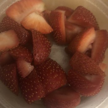 Coral Bagels - Mixed Berries? Ummm, no. More like a few quartered strawberries. - Bagels Near Me - Miami, Florida Coral Bagels - Mixed Berries? Ummm, no. More like a few quartered strawberries. - Bagels Near Me - Miami, Florida