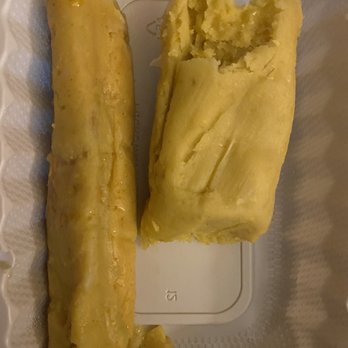 Taqueria El Rodeo - Chicken Tamal (skinny one on the left) Tamal de Elote con Crema - Mexican Near Me - Hyattsville, Maryland Taqueria El Rodeo - Chicken Tamal (skinny one on the left) Tamal de Elote con Crema - Mexican Near Me - Hyattsville, Maryland