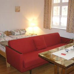 Alte Schule - Kleines Doppelzimmer der Pension Fürstlich Drehna