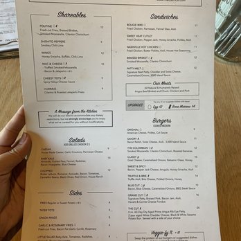 The Cut - Menu - side 1 - Burgers Near Me - Irvine, California The Cut - Menu - side 1 - Burgers Near Me - Irvine, California