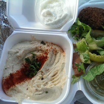 Grape Leaf Express -Tampa - Chicken shawarma sandwich, hummus, falafel and fattoush salad..mmmm - Lebanese Near Me - Tampa, Florida Grape Leaf Express -Tampa - Chicken shawarma sandwich, hummus, falafel and fattoush salad..mmmm - Lebanese Near Me - Tampa, Florida