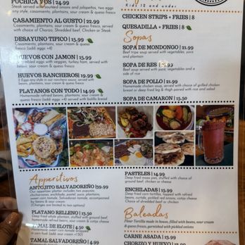 El Salvadoreño - Menu - Salvadoran Near Me - San Diego, California