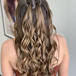 Serenity Salon - Prom style 
Braids 
Curls